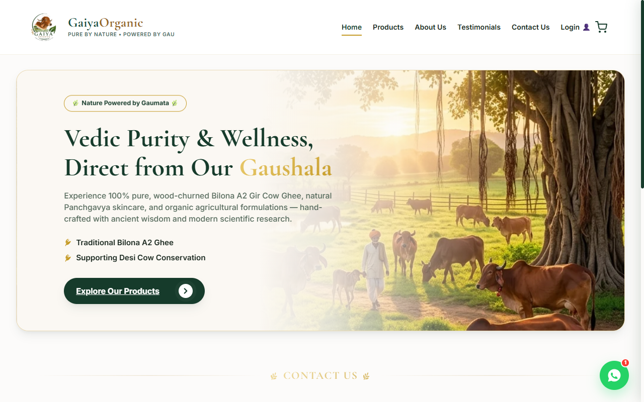 Gaiya Organic - Vedic Purity & Wellness