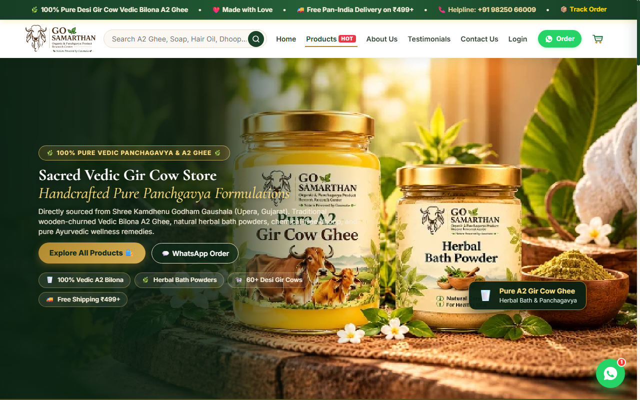 Go Samarthan - Organic Products & Personal Care Catalog